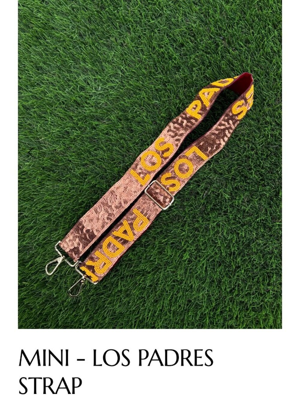 purse/bag straps – san diego padres themed - BROWN MINI LOS PADRES